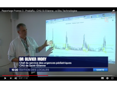 JT France 3 - Interview sur la solution logicielle du CHU Saint Etienne, Pedraflu