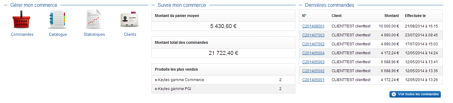 Gestion des commandes e-commerce